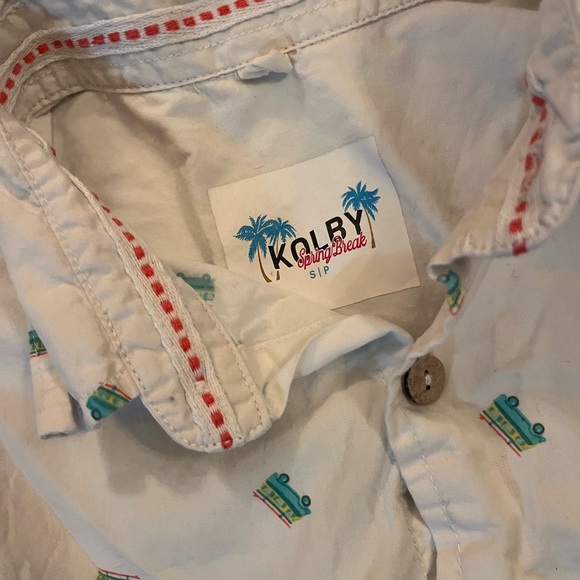 Kolby Spring Break “surf van” button up shirt - Picture 3 of 3